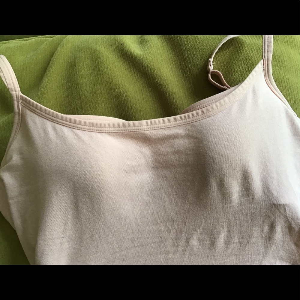 Garnet Hill camisole with built in bra